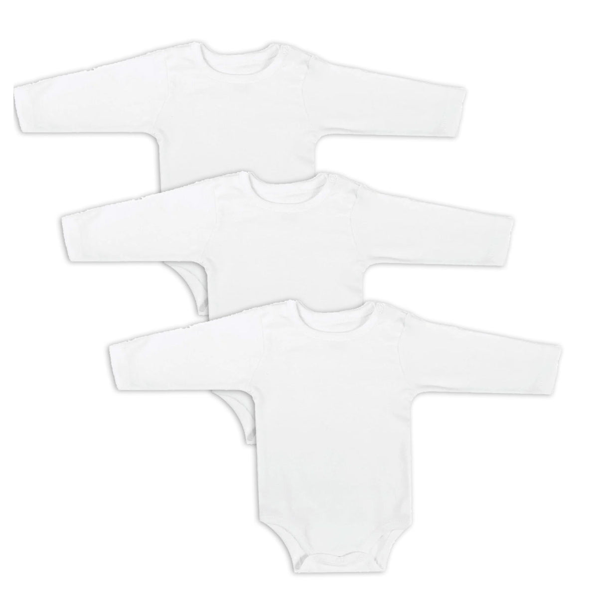 Junior Bodysuit White Long-Sleeves